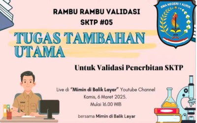 Persiapan Validasi SKTP | Validasi JJM Tugas Tambahan Utama 2025